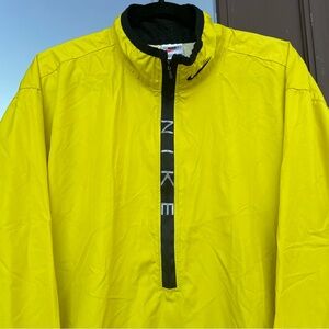Nike Yellow 1/2-Zip Running Pullover M